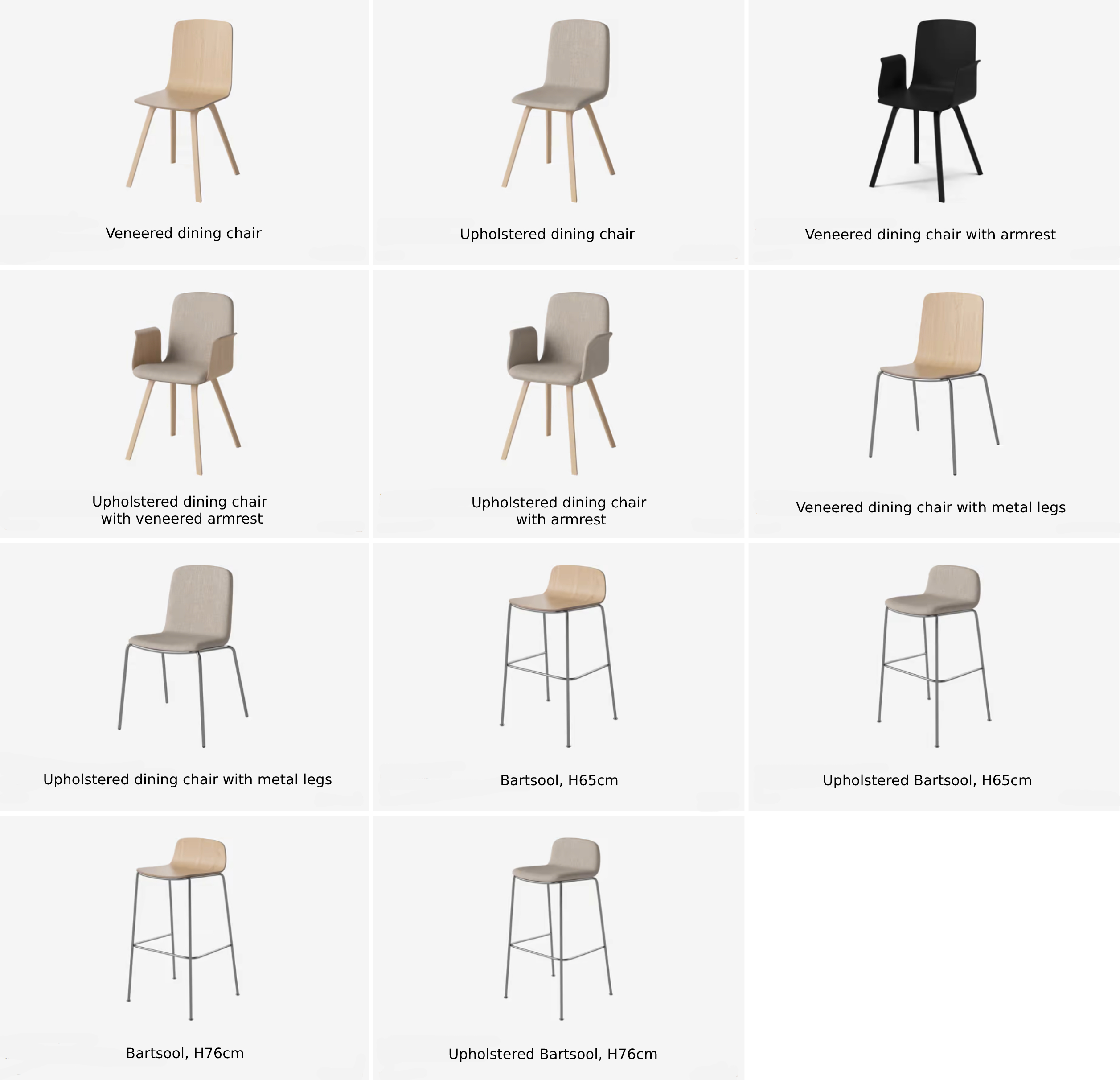 Palm Dining Chair Variations
